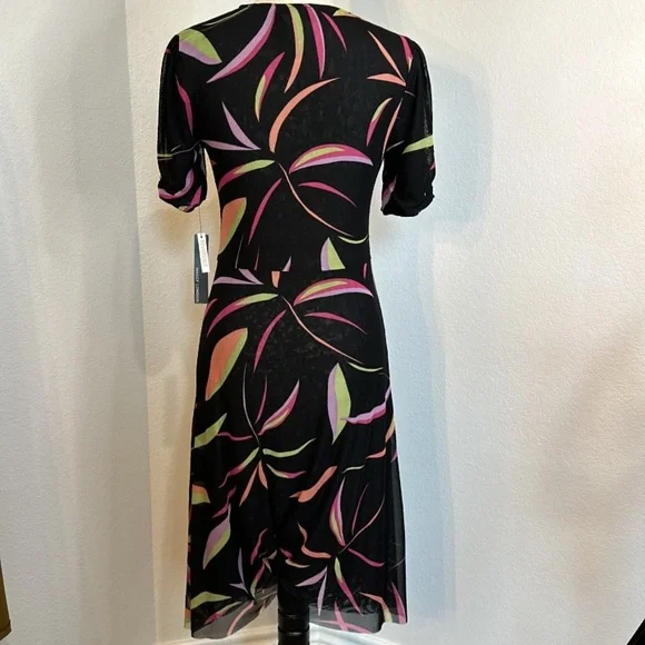 Maggy London V-Neck Reversible A-line Mesh Multi Occasion Dress Size Small NWT - Picture 6 of 16